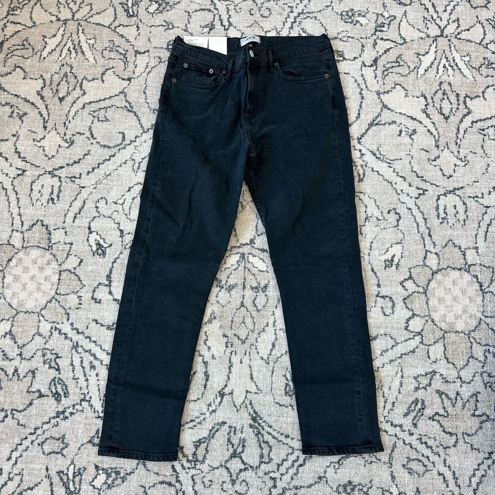 Women’s jeans AGOLDE 29 TONI MIDRISE STRAIGHT BLACK JEAN NWT